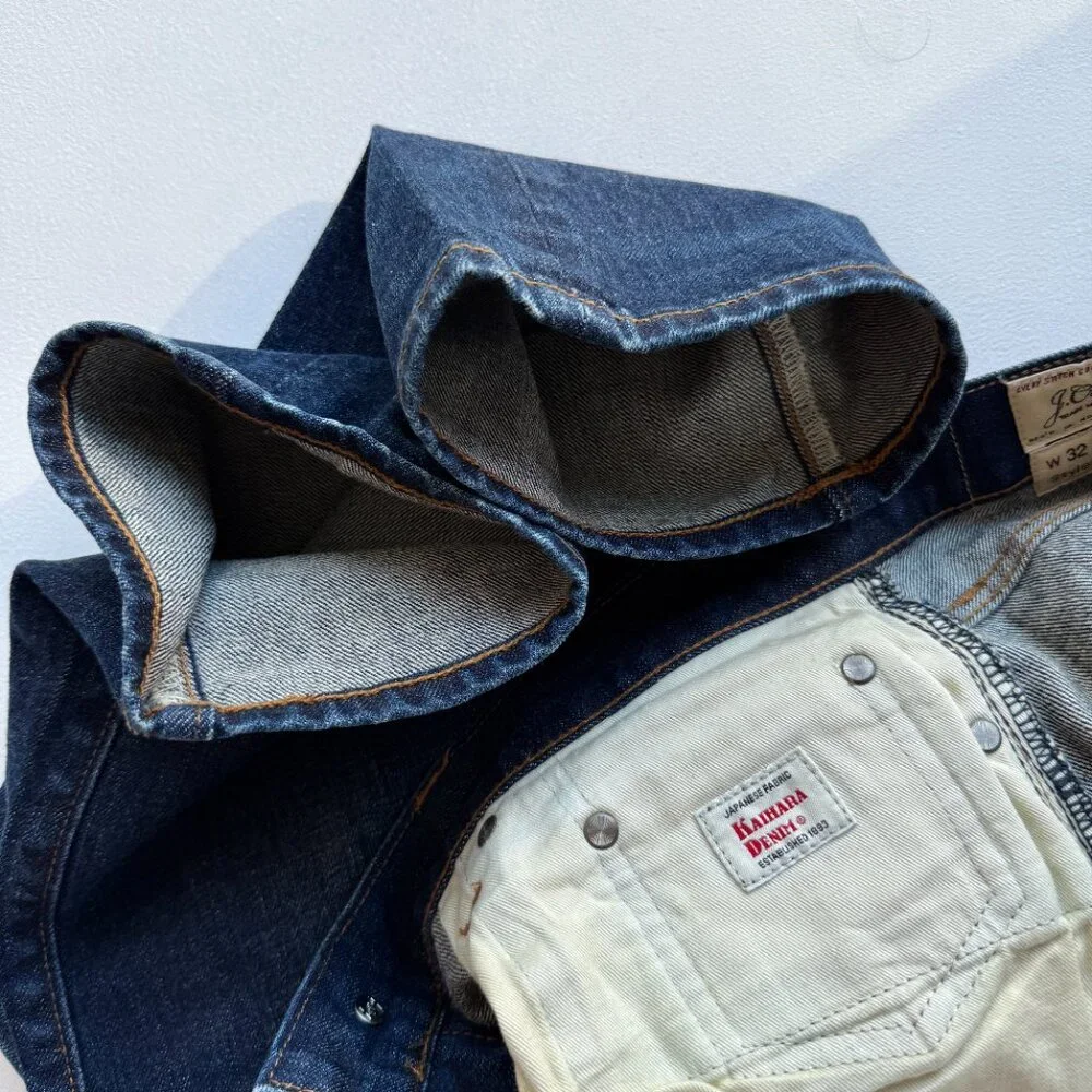 J.Crew 770 Straight Fit Jeans 100% Cotton Dark Wash Denim W32 L32 - Picture 7 of 8